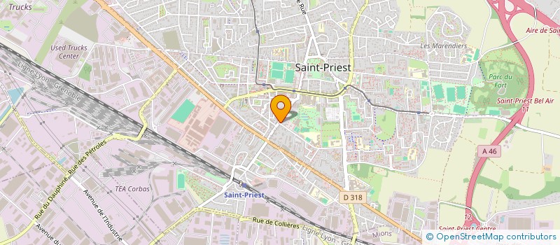 localisation de l'entreprise FANAIS CHAUSSURES  SAINT-PRIEST