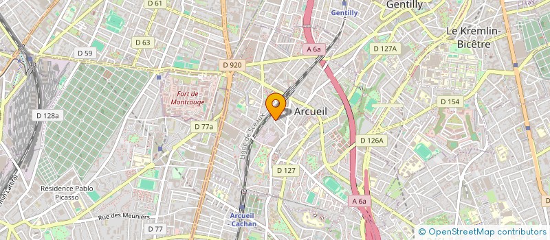 localisation de l'entreprise FANATOYS  ARCUEIL