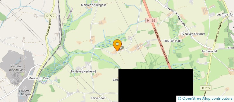 localisation de l'entreprise FANCHARSERIT  BRIEC