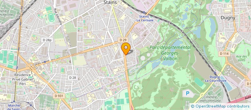 localisation de l'entreprise FANCHATEL TRANS à STAINS