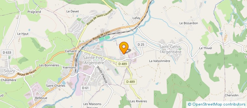 localisation de l'entreprise FANCY LOG HOMES  SAINTE-FOY-L ARGENTIERE