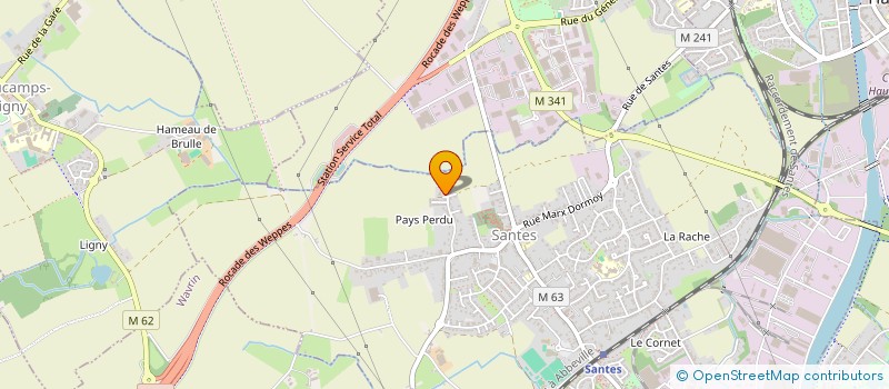 localisation de l'entreprise FANDI 112 RUE MARX DORMOY  SANTES