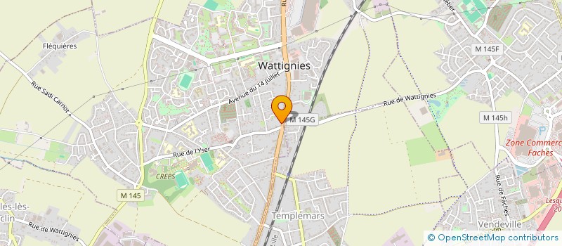 localisation de l'entreprise FANDOR  WATTIGNIES