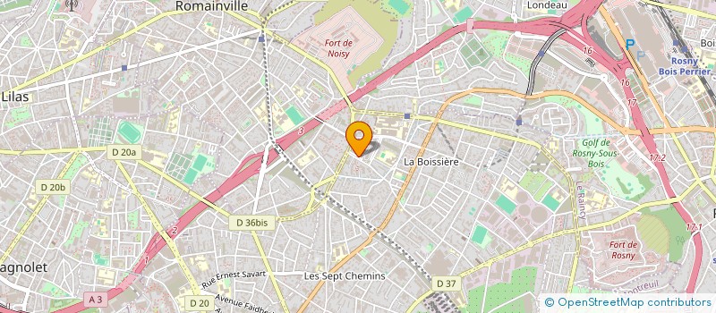 localisation de l'entreprise FANEA à MONTREUIL