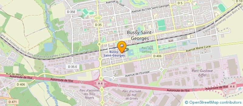 localisation de l'entreprise FANELIA  BUSSY-SAINT-GEORGES