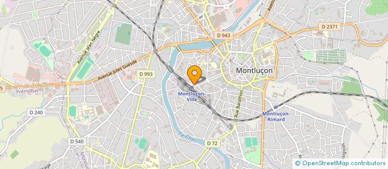 localisation de l'entreprise FANELY à MONTLUCON