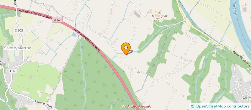 localisation de l'entreprise FANETTE  CAUMONT-SUR-GARONNE