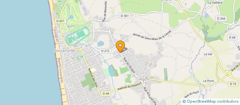 localisation de l'entreprise FANFANI  AGON-COUTAINVILLE