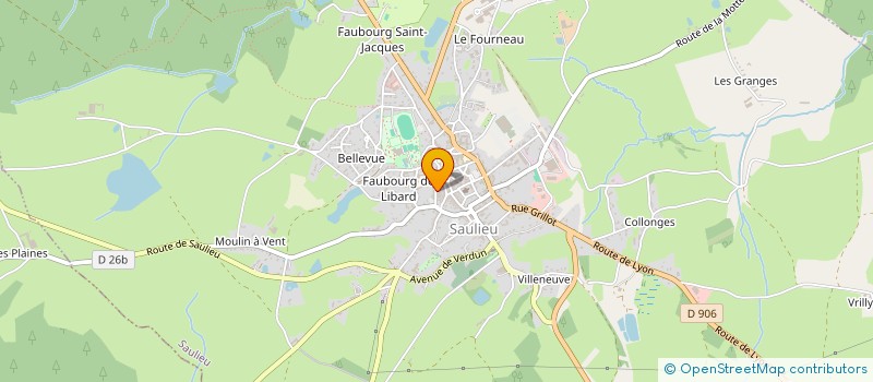 localisation de l'entreprise FANFARE DE SAULIEU  SAULIEU