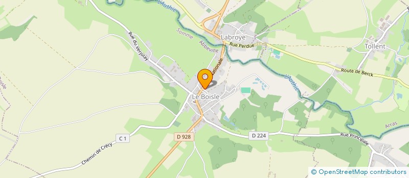 localisation de l'entreprise FANFARE L ETINCELLE  LE BOISLE