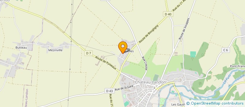 localisation de l'entreprise FANFARE LES ABEILLES  CHATEAU-LANDON