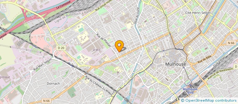 localisation de l'entreprise FANFARE MULHOUSE 1951  MULHOUSE