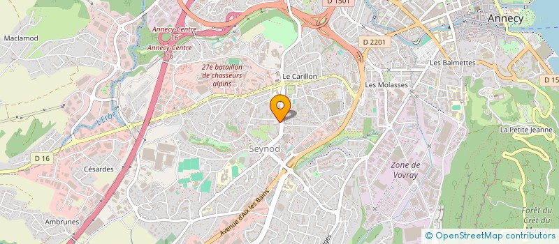 localisation de l'entreprise FANFARE MUNICIPALE DE SEYNOD à ANNECY