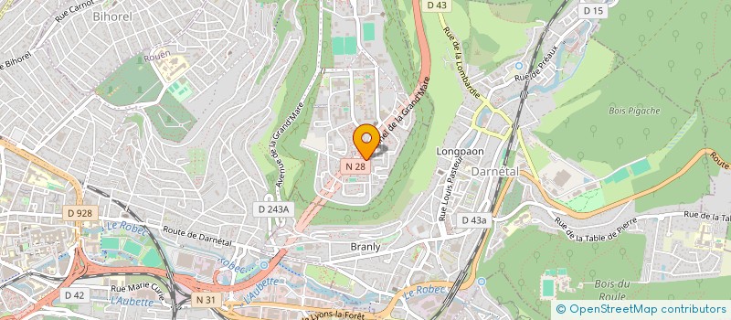 localisation de l'entreprise FANFARE ORPHEON PISTON à ROUEN