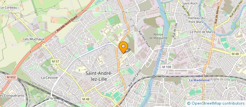 localisation de l'entreprise FANFARENA 21  SAINT-ANDRE-LEZ-LILLE