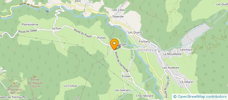 localisation de l'entreprise FANFOUE DE LA PNOTTE  VACHERESSE