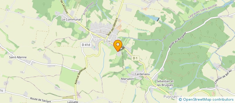 localisation de l'entreprise FANGALY  COX