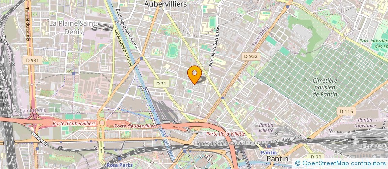 localisation de l'entreprise FANGYUAN  AUBERVILLIERS