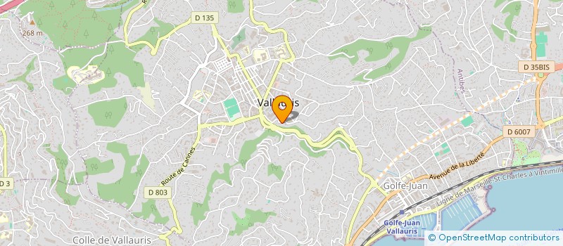 localisation de l'entreprise FANI CERAM  VALLAURIS