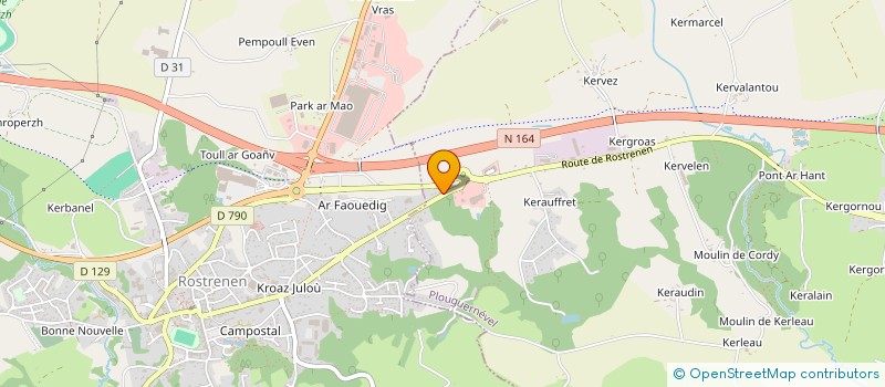 localisation de l'entreprise FANIC PERE & FILS  PLOUGUERNEVEL