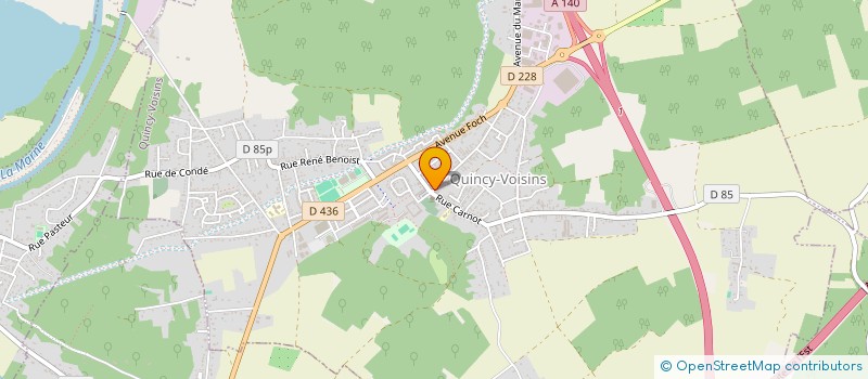 localisation de l'entreprise FANICO  QUINCY-VOISINS