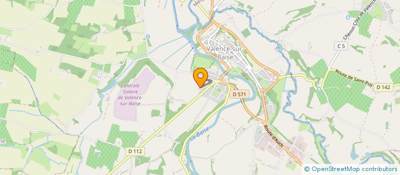 localisation de l'entreprise FANIDAJE  VALENCE-SUR-BAISE