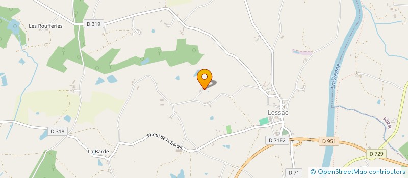 localisation de l'entreprise FANIFRED à LESSAC