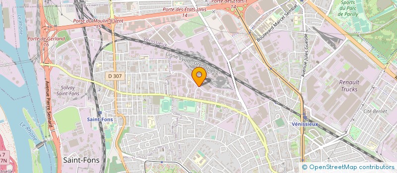 localisation de l'entreprise FANJAT POSOTEC  VENISSIEUX