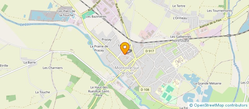 localisation de l'entreprise FANJEDIS à MONTOIRE-SUR-LE-LOIR