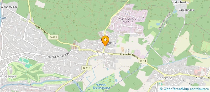 localisation de l'entreprise FANJO à SOORTS-HOSSEGOR