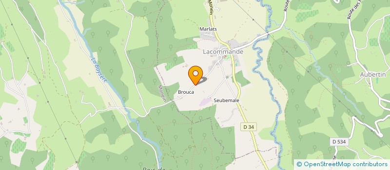 localisation de l'entreprise FANLACO  LACOMMANDE