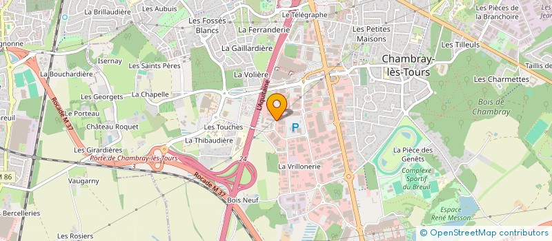 localisation de l'entreprise FANLENE  CHAMBRAY-LES-TOURS