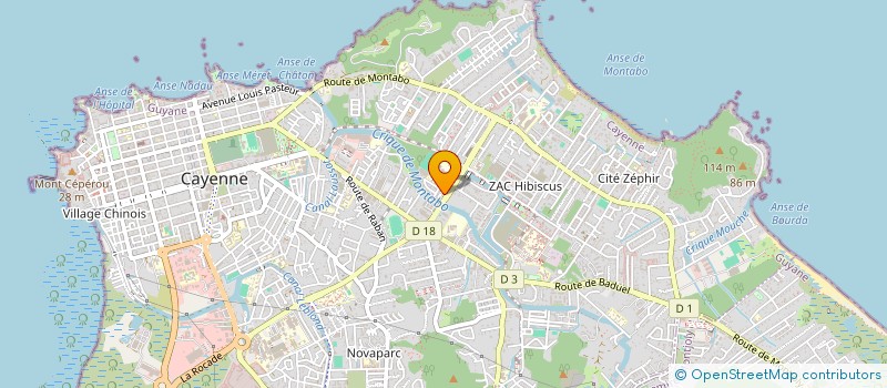 localisation de l'entreprise FANM KREOL  CAYENNE