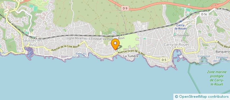 localisation de l'entreprise FANNY  SAUSSET-LES-PINS