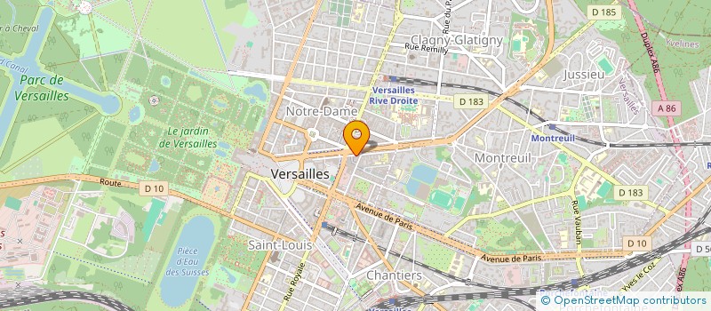 localisation de l'entreprise FANNY CHARPENTIER à VERSAILLES