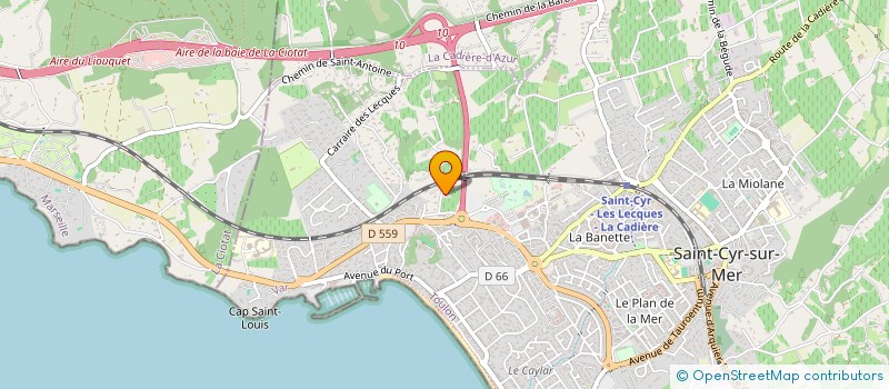 localisation de l'entreprise FANNY COACH AND FIT ( FANC&F ) à SAINT-CYR-SUR-MER