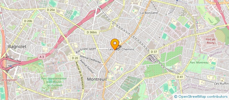 localisation de l'entreprise FANNY FAN à MONTREUIL