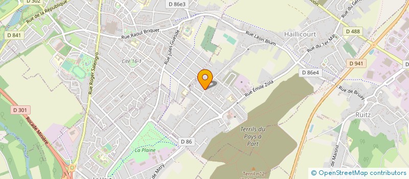 localisation de l'entreprise FANNY JAVELOT CLUB  HAILLICOURT