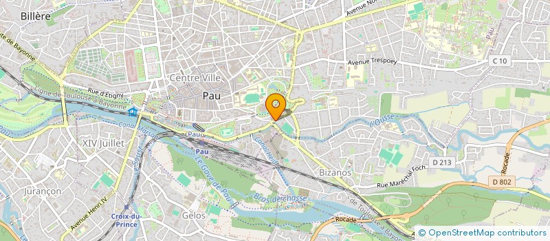 localisation de l'entreprise FANNY POULTEAU - BENOIT COLLIN, NOTAIRES à PAU