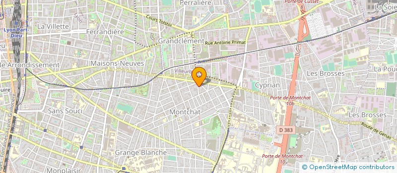localisation de l'entreprise FANNY PRUNE à LYON