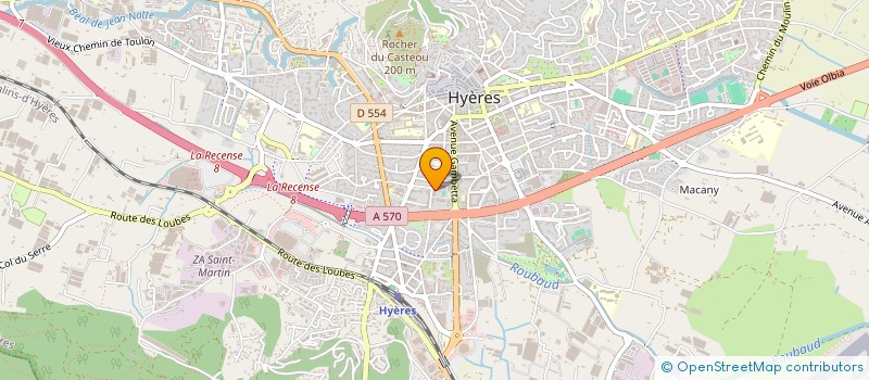 localisation de l'entreprise FANNYAMBRE à HYERES