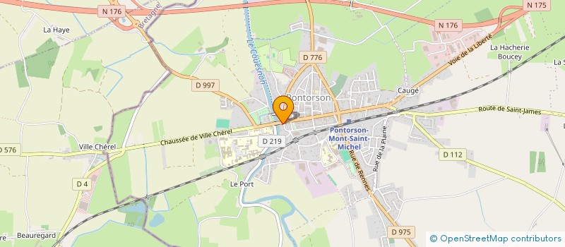 localisation de l'entreprise FANNYCO  PONTORSON