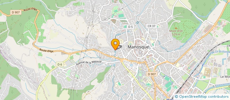 localisation de l'entreprise FANNYEVA à MANOSQUE