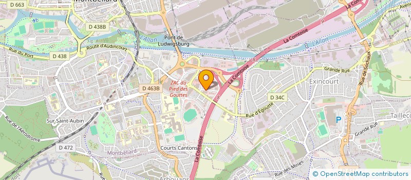 localisation de l'entreprise FANOU à MONTBELIARD