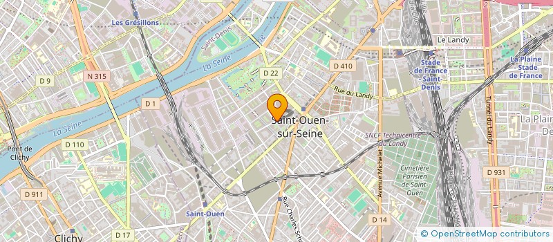 localisation de l'entreprise FANOU & MOI à SAINT-OUEN-SUR-SEINE