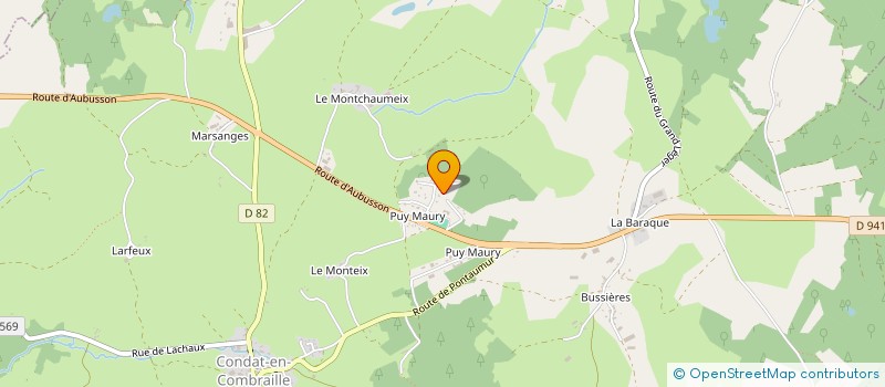 localisation de l'entreprise FANS  CONDAT-EN-COMBRAILLE