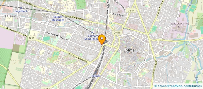 localisation de l'entreprise FANS DE COLMAR  COLMAR