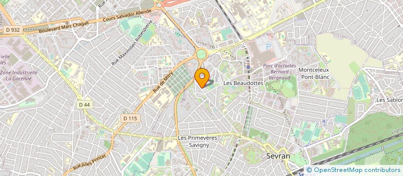 localisation de l'entreprise FANS STYLE à SEVRAN