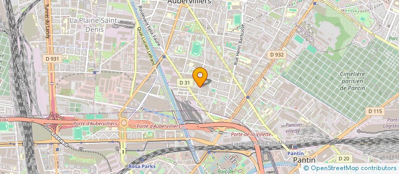 localisation de l'entreprise FANSY à AUBERVILLIERS