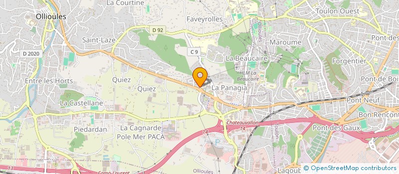 localisation de l'entreprise FANTAISIE PROD à OLLIOULES